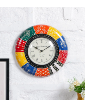 Multicolor Handpainted Wall Clock Multicolor Handpainted Wall Clock